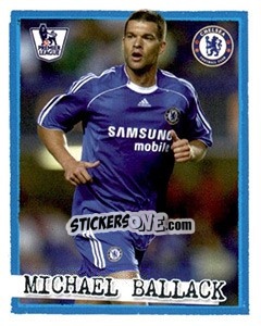 Sticker Michael Ballack - English Premier League 2007-2008. Kick off n. 63 - Merlin