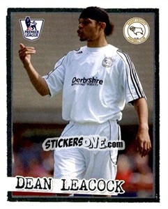 Cromo Dean Leacock - English Premier League 2007-2008. Kick off - Merlin