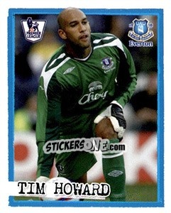 Sticker Tim Howard - English Premier League 2007-2008. Kick off - Merlin