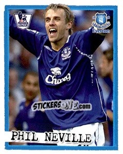 Sticker Phil Neville - English Premier League 2007-2008. Kick off n. 81 - Merlin