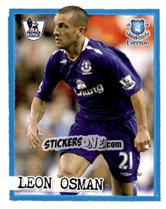 Cromo Leon Osman - English Premier League 2007-2008. Kick off - Merlin