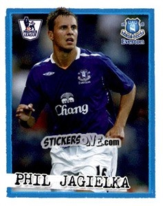 Sticker Phil Jagielka - English Premier League 2007-2008. Kick off - Merlin