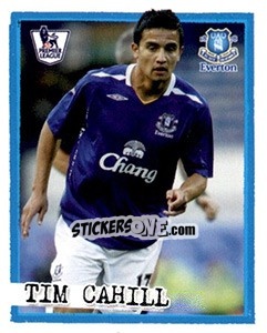 Cromo Tim Cahill - English Premier League 2007-2008. Kick off - Merlin
