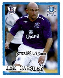 Sticker Lee Carsley - English Premier League 2007-2008. Kick off n. 87 - Merlin
