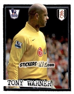 Cromo Tony Warner - English Premier League 2007-2008. Kick off - Merlin