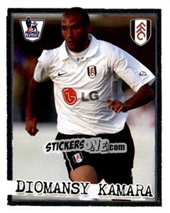 Sticker Diomansy Kamara - English Premier League 2007-2008. Kick off - Merlin