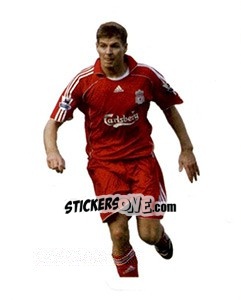 Sticker Steven Gerrard - English Premier League 2007-2008. Kick off - Merlin
