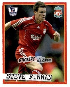 Sticker Steve Finnan - English Premier League 2007-2008. Kick off n. 103 - Merlin