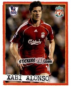 Sticker Xabi Alonso - English Premier League 2007-2008. Kick off n. 108 - Merlin