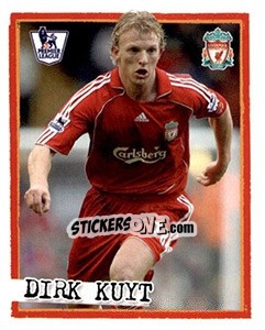 Cromo Dirk Kuyt - English Premier League 2007-2008. Kick off - Merlin
