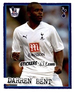 Sticker Darren Bent - English Premier League 2007-2008. Kick off - Merlin