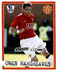 Cromo Owen Hargreaves - English Premier League 2007-2008. Kick off - Merlin