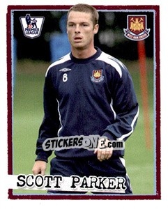 Sticker Scott Parker - English Premier League 2007-2008. Kick off n. 117 - Merlin