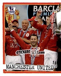 Cromo Champions Sticker - English Premier League 2007-2008. Kick off - Merlin