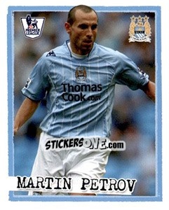 Sticker Martin Petrov - English Premier League 2007-2008. Kick off - Merlin
