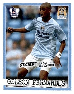 Sticker Gelson Fernandes - English Premier League 2007-2008. Kick off n. 128 - Merlin