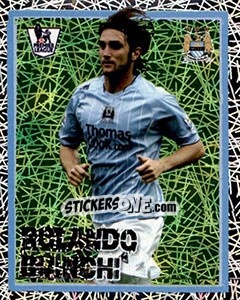 Cromo Rolando Bianchi - English Premier League 2007-2008. Kick off - Merlin