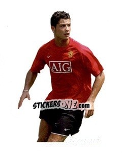Sticker Cristiano Ronaldo - English Premier League 2007-2008. Kick off - Merlin