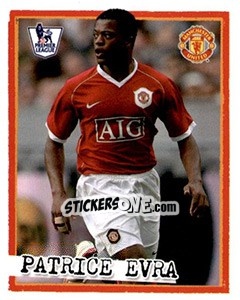 Sticker Patrice Evra - English Premier League 2007-2008. Kick off - Merlin