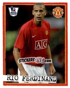 Sticker Rio Ferdinand - English Premier League 2007-2008. Kick off n. 135 - Merlin