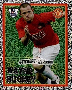Sticker Wayne Rooney - English Premier League 2007-2008. Kick off n. 142 - Merlin