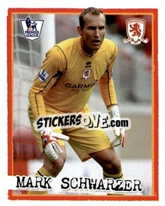 Cromo Mark Schwarzer - English Premier League 2007-2008. Kick off - Merlin