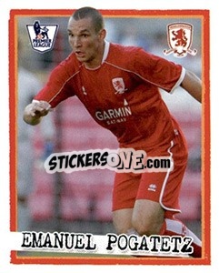 Sticker Emanuel Pogatetz - English Premier League 2007-2008. Kick off n. 145 - Merlin