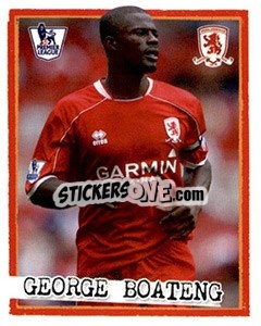 Cromo George Boateng - English Premier League 2007-2008. Kick off n. 148 - Merlin