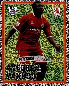 Sticker Ayegbeni Yakubu - English Premier League 2007-2008. Kick off - Merlin