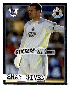 Sticker Shay Given - English Premier League 2007-2008. Kick off n. 154 - Merlin