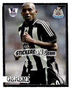 Sticker Geremi - English Premier League 2007-2008. Kick off - Merlin