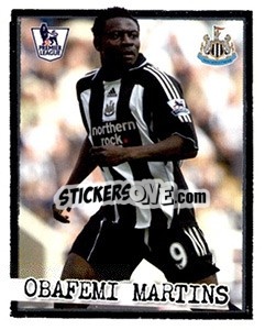 Sticker Obafemi Martins - English Premier League 2007-2008. Kick off n. 164 - Merlin