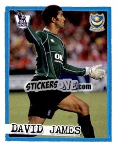 Sticker David James - English Premier League 2007-2008. Kick off n. 165 - Merlin