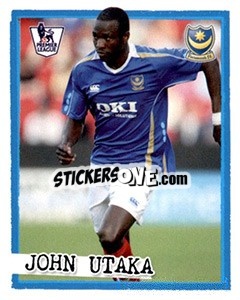 Sticker John Utaka - English Premier League 2007-2008. Kick off n. 173 - Merlin