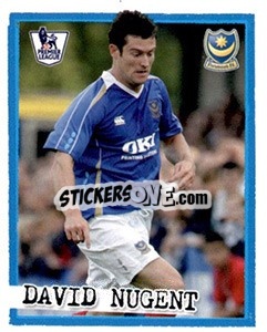 Sticker David Nugent - English Premier League 2007-2008. Kick off n. 174 - Merlin