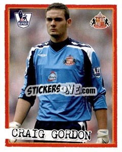 Sticker Craig Gordon - English Premier League 2007-2008. Kick off n. 187 - Merlin
