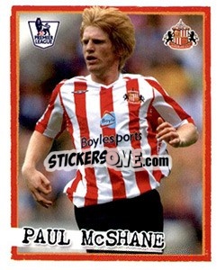 Sticker Paul McShane - English Premier League 2007-2008. Kick off - Merlin