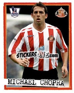 Sticker Michael Chopra - English Premier League 2007-2008. Kick off n. 196 - Merlin