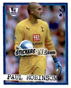 Sticker Paul Robinson - English Premier League 2007-2008. Kick off n. 198 - Merlin