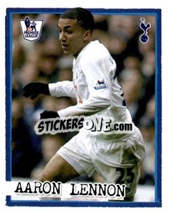 Sticker Aaron Lennon - English Premier League 2007-2008. Kick off n. 204 - Merlin