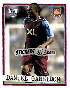 Sticker Danny Gabbidon - English Premier League 2007-2008. Kick off n. 213 - Merlin