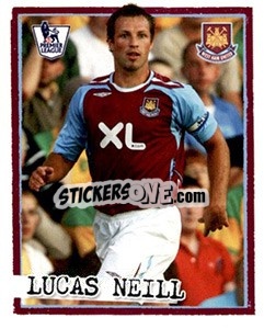 Sticker Lucas Neill - English Premier League 2007-2008. Kick off - Merlin