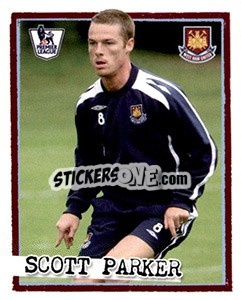 Cromo Scott Parker - English Premier League 2007-2008. Kick off - Merlin