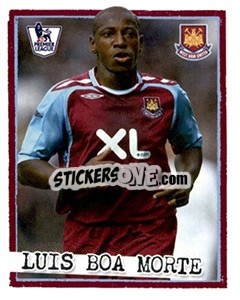 Cromo Luis Boa Morte - English Premier League 2007-2008. Kick off - Merlin