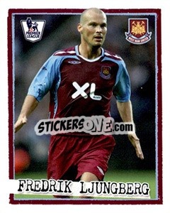 Sticker Fredrik Ljungberg - English Premier League 2007-2008. Kick off - Merlin