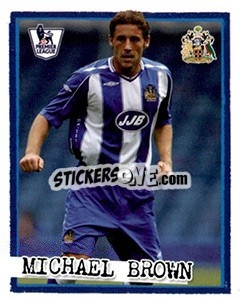 Sticker Michael Brown - English Premier League 2007-2008. Kick off n. 225 - Merlin