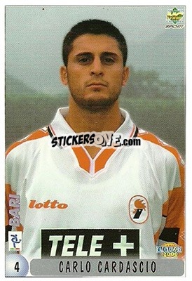 Sticker Carlo Cardascio - Calcio 1999-2000 n. 4 - Mundicromo