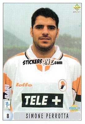 Sticker Simone Perrotta - Calcio 1999-2000 n. 8 - Mundicromo