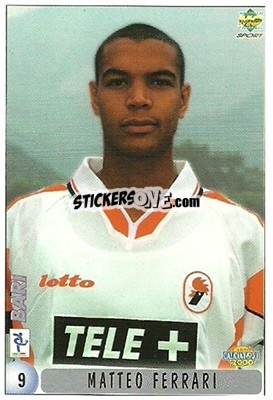Sticker Matteo Ferrari - Calcio 1999-2000 n. 9 - Mundicromo