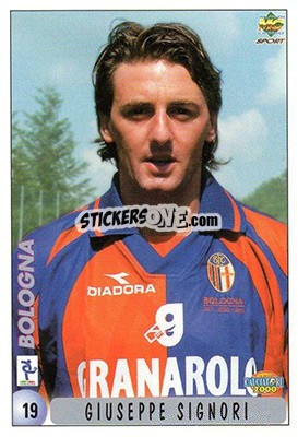 Sticker Giuseppe Signori - Calcio 1999-2000 n. 19 - Mundicromo